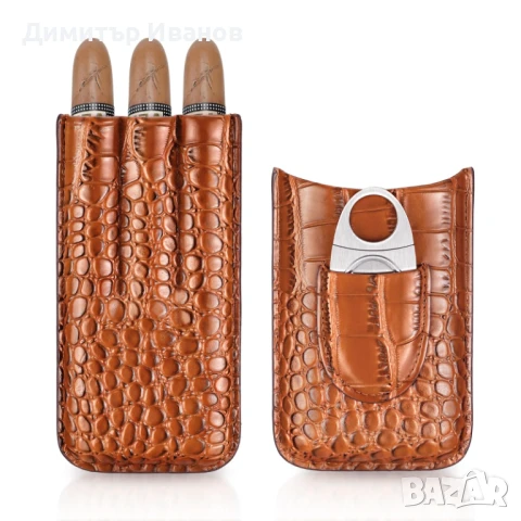 Cohiba кожен калъф за 3 пури със ножичка, снимка 12 - Други - 50977660