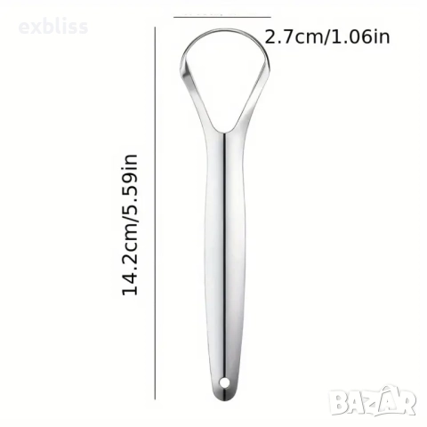 Инструмент за почистване на езика от неръждаема стомана, снимка 3 - Други - 51694169