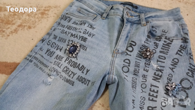 Уникален модел, снимка 2 - Дънки - 53061803