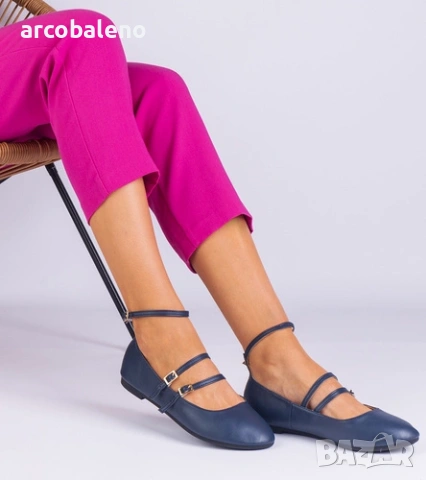 Дамски балетки от изкуствена кожа с катарами Vitoldora, 3цвята , снимка 14 - Дамски ежедневни обувки - 54026090