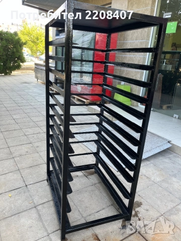 Количка за тави за закуски, снимка 3 - Обзавеждане на кухня - 52012071