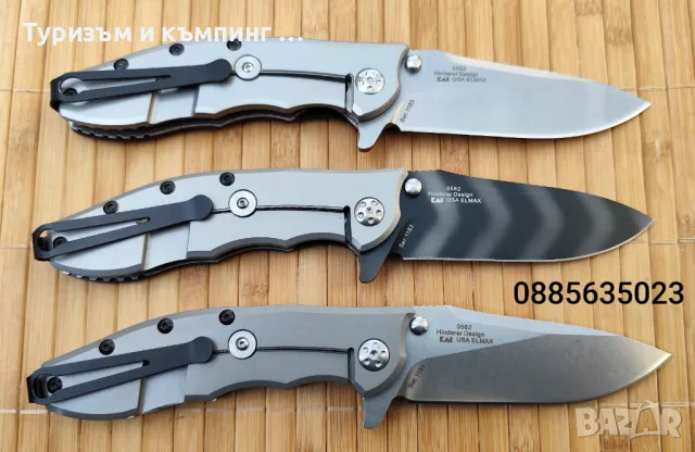 Сгъваем нож Zero Tolerance ZT0562TS Hinderer /Tiger Stripe/, снимка 3 - Ножове - 37180090