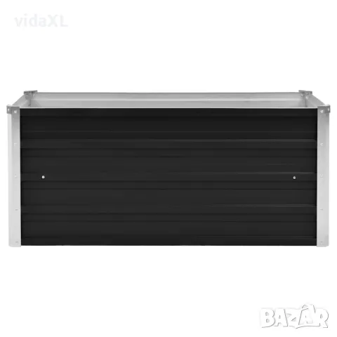 vidaXL Градинска висока леха антрацит 100x40x45 см поцинкована стомана(SKU:45733), снимка 2 - Други - 49419984