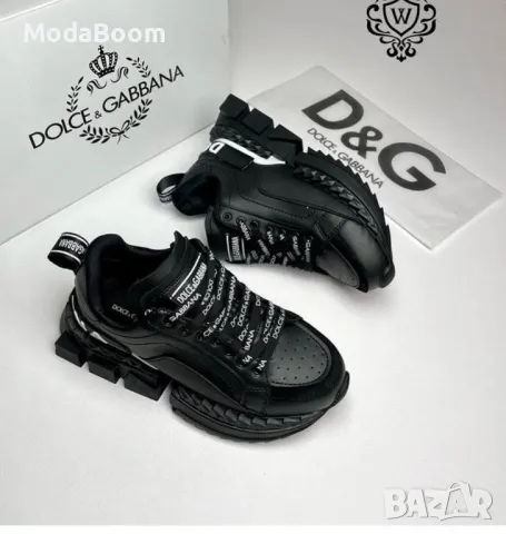 Dolce & Gabbana черни мъжки маратонки , снимка 1 - Маратонки - 48816940