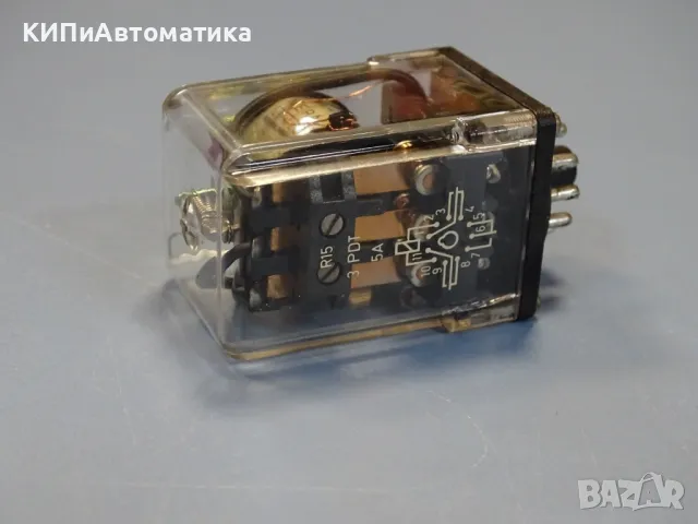 Реле електромагнитнo RELPOL R15 48VDC 3PDT - 3NO+3NC Lumel relay, снимка 3 - Резервни части за машини - 49726885