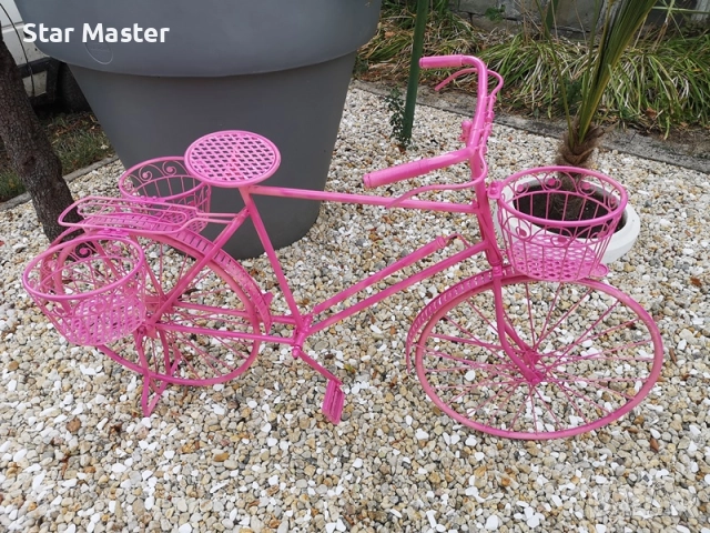 Градинско Колело Цветарник, снимка 3 - Градински мебели, декорация  - 51879533