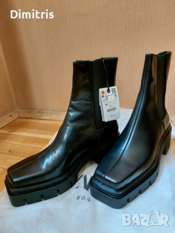 Дамски кожени боти, снимка 7 - Дамски боти - 52930181