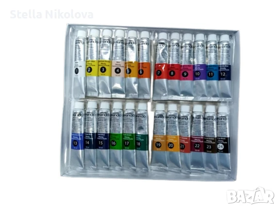 Маслени бои 24цв. х 18 мл