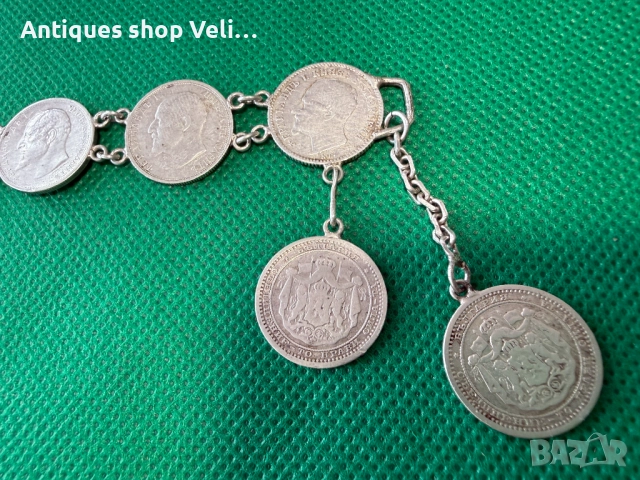 Гривна от сребърни монети №7730 , снимка 3 - Гривни - 52789976