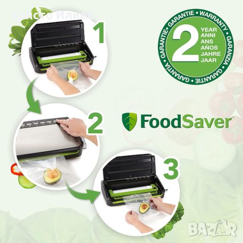 Уред за вакуумиране Foodsaver FFS005 Вакуум машина 140W, снимка 2 - Други - 45617680