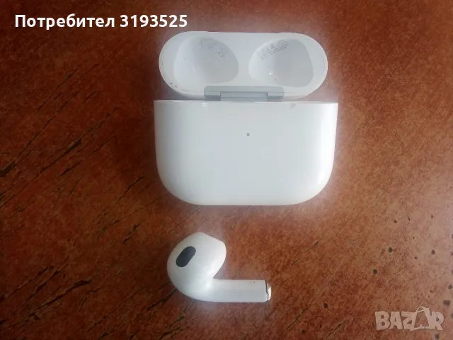 Слушалка Iphone Air Pods 3-то поколение, снимка 2 - Apple iPhone - 46923698