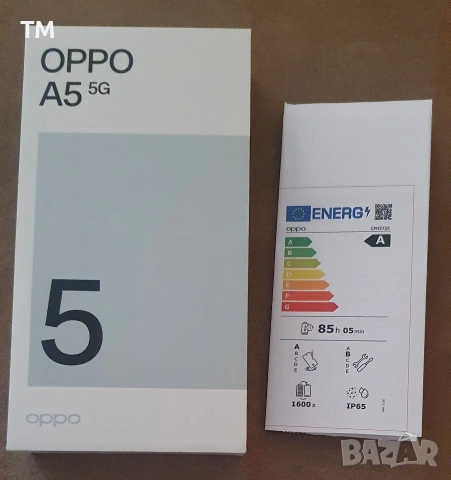 Чисто нов, в неразпечатана кутия-Смартфон Oppo A5 5G, снимка 3 - Samsung - 53770452