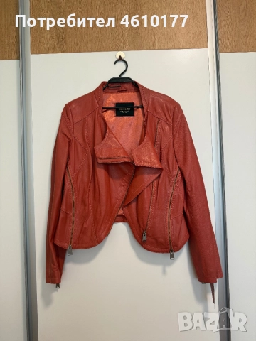 Ново дамско кожено яке естествена кожа л/хл