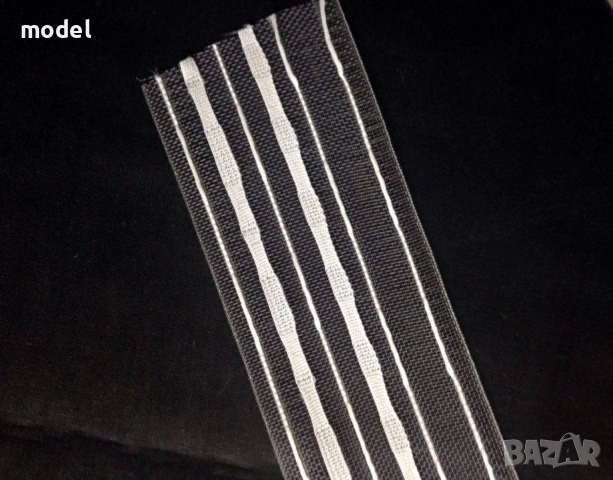 Перделък силиконов, рибена кост, на едро, 6см, снимка 3 - Пердета и завеси - 53532730