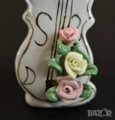 Порцеланова ваза вилончело, снимка 4 - Вази - 54292894