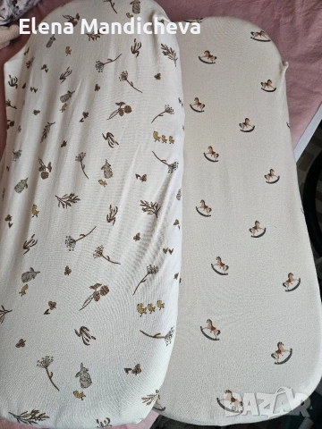 Чаршаф с ластик Чаршаф за легло Чаршаф за бебешка кошара повивалник с ластик памук и микрофибър, снимка 8 - Кошарки - 54213296