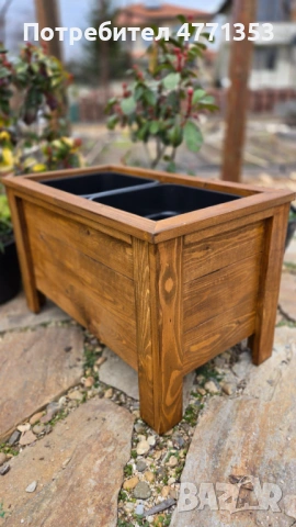 Дървени кашпи/саксии/плантери за двор, градина или тераса, снимка 7 - Саксии и кашпи - 53906114