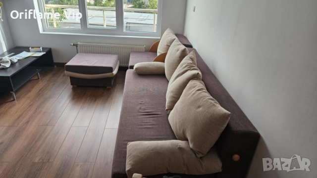 Диван, канапе и табуретка, снимка 7 - Дивани и мека мебел - 51546009