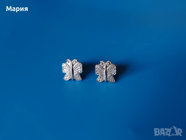 Сребърни обеци, снимка 3 - Обеци - 53857017