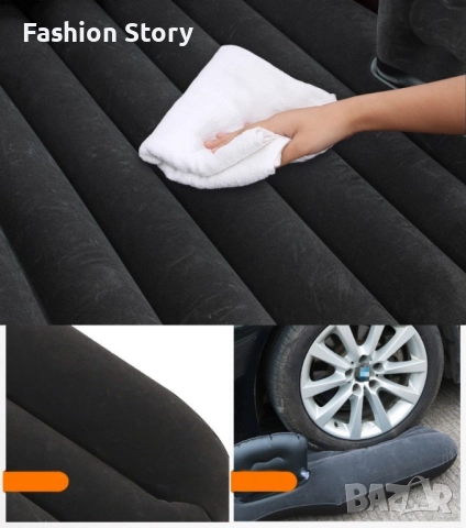 Удобен надуваем матрак (легло), приспособен  за спане в  автомобил AUTO BED, снимка 4 - Аксесоари и консумативи - 51849513