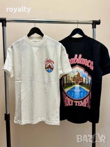 Balenciaga Нови Мъжки Тениски Два Цвята 