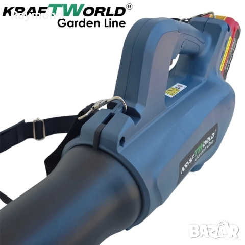Акумулаторна духалка за листа KraftWorld 21V, 2×4Ah батерии, снимка 5 - Други инструменти - 51465496