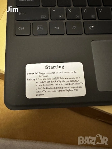 Калъф с Bluetooth клавиатура и RGB за Samsung Galaxy Tab S9+/S9 FE+ (12.4"), снимка 3 - Калъфи, кейсове - 53873176