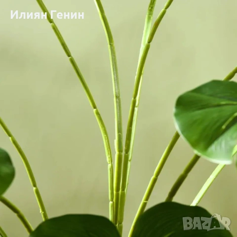 HOMCOM 180 см изкуствено растение Monstera , снимка 6 - Изкуствени цветя - 53941531