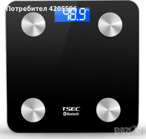 Интелигентен смарт кантар с Bluetooth до 180 кг, снимка 3 - Друга електроника - 46997072