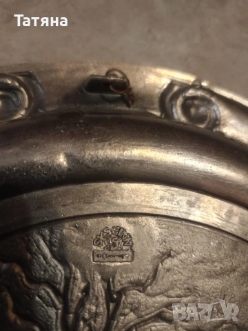 Уникални немски Декоративни чинии от калай 95% , снимка 8 - Декорация за дома - 54230654