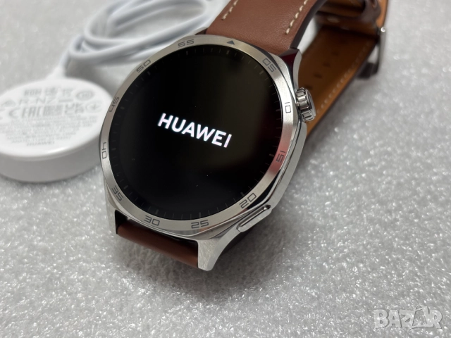 Като нов!!! Huawei Watch GT 5 46mm - Brown Leather, снимка 3 - Смарт часовници - 52693665