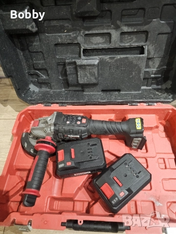 Акумулаторен Безчетков Ъглошлайф PWSAP 20Li F6 + 2 Броя Батерии 4АH 20V