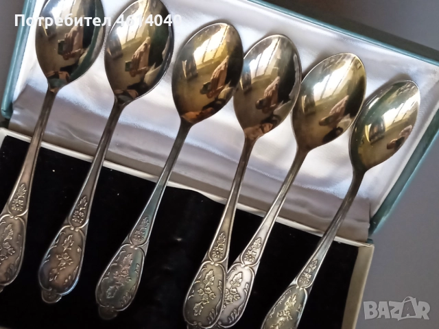 Лъжици 14 см МН-19 посребрени, 6 броя