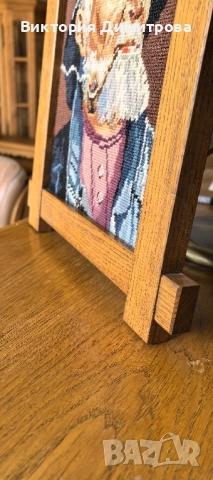 Гоблен "Рибарят" , снимка 7 - Гоблени - 51436076