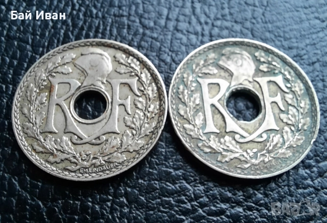 Стара монета 10 сантима 1935 г. и 1936 г.Франция - красиви !, снимка 11 - Нумизматика и бонистика - 42211307