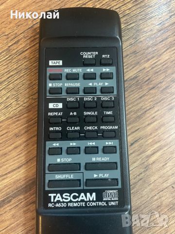 TASCAM -RC-A630 ДИСТАНЦ.ЗА ДЕК И CD , снимка 2 - Аудиосистеми - 46707133