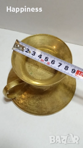 Свещник от месинг с тегло около 450 гр, снимка 7 - Антикварни и старинни предмети - 52264970