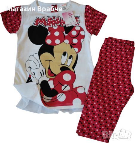 Комплект блузка с къс ръкав и къс клин, снимка 1 - Детски комплекти - 45279028