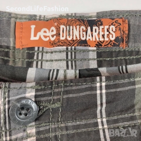 LEE Dungarees мъжки къси панталони размер 38 XXL каре, снимка 3 - Къси панталони - 54173135