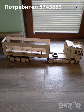 Дървен камион за бутилка , снимка 8 - Декорация за дома - 54162599