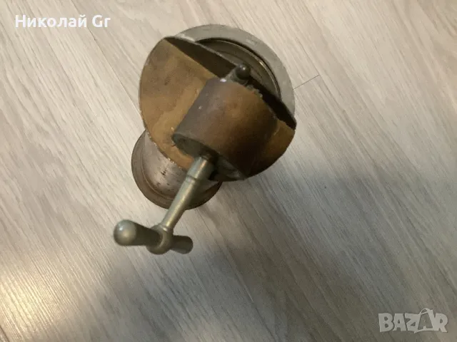 Промивно устройство медицински производство Франция 19 век височина 28 см  метал порцелан, снимка 8 - Антикварни и старинни предмети - 49908771