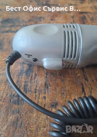USB прахосмукачка с фенерче мини за компютър и клавиатура сребърна , снимка 5 - Прахосмукачки - 52493675