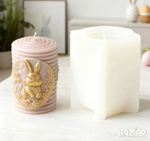 Молд за свещи със заек за Великден, снимка 5 - Форми - 48034699