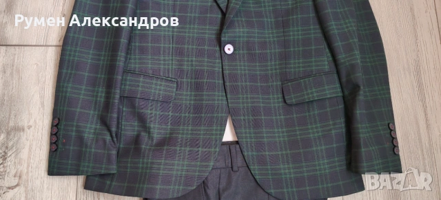 Мъжки костюм за абитуриентски бал  OWEN р-р S = №46 к-кт с риза, снимка 6 - Костюми - 54019834