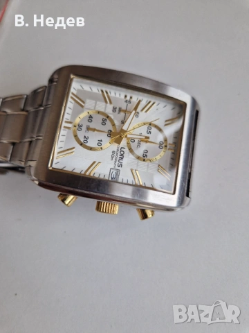 LORUS by Seiko, quartz chronograph, XL case 39 x 50mm, Japan, TOP!, снимка 3 - Мъжки - 53691715