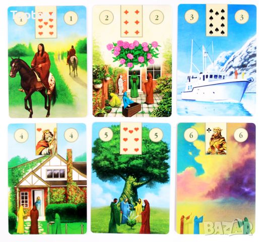 Ленорман карти:Tanis Lenormand & Pagan Lenormand & Fairytale Lenormand, снимка 13 - Карти за игра - 45283447