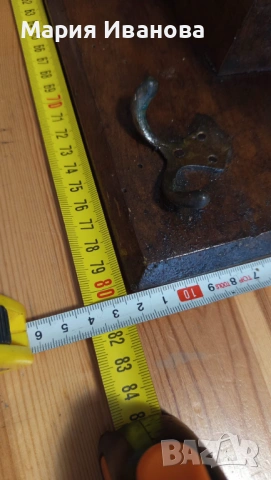 Стенна ретро закачалка, дървена, снимка 12 - Закачалки - 53821464