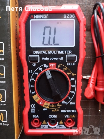 Мултиметър / Мултицет ANENG SZ06, снимка 9 - Друга електроника - 52776850