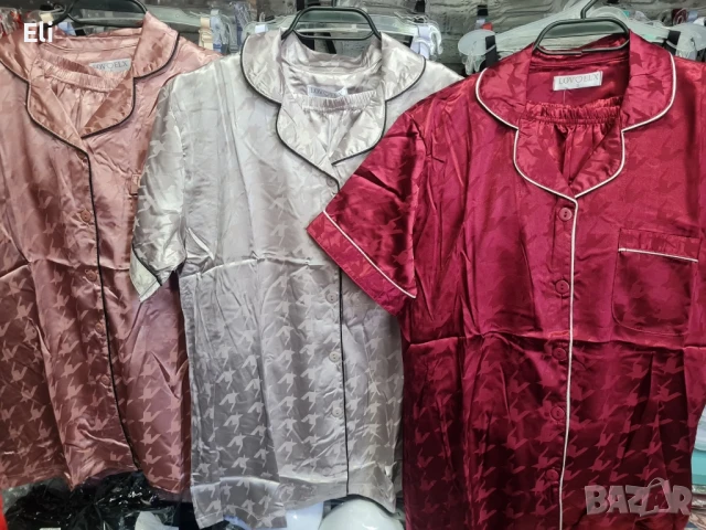 Дамски луксозни сатенени пижами, снимка 2 - Пижами - 51177777