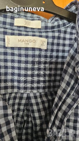Детски ризи на Манго размер 128, снимка 2 - Детски ризи - 46111390